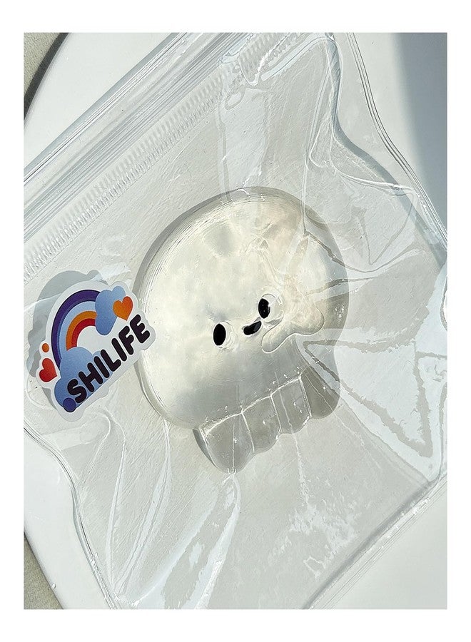 SHILIFE Taba Squishy Jellyfish,Kawaii Squishies PVC Toys,Stress Relieving OPP Packaging Gifts|Squishy Fidget Toys for Anxiety&Relaxation|Perfect Desk Accessory for Adults (Transparent Jellyfish) - Image 4